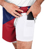 New York Giants NFL Mens Colorblock Double Down Liner Training Shorts