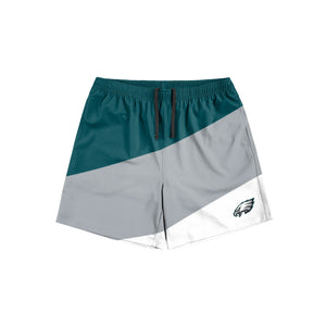 Philadelphia Eagles NFL Mens Colorblock Double Down Liner Training Shorts