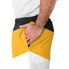 Pittsburgh Steelers NFL Mens Colorblock Double Down Liner Training Shorts