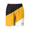 Pittsburgh Steelers NFL Mens Colorblock Double Down Liner Training Shorts