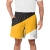 Pittsburgh Steelers NFL Mens Colorblock Double Down Liner Training Shorts