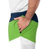 Seattle Seahawks NFL Mens Colorblock Double Down Liner Training Shorts