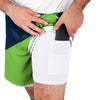 Seattle Seahawks NFL Mens Colorblock Double Down Liner Training Shorts