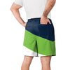 Seattle Seahawks NFL Mens Colorblock Double Down Liner Training Shorts