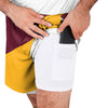 Washington Commanders NFL Mens Colorblock Double Down Liner Training Shorts