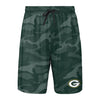 Green Bay Packers NFL Mens Cool Camo Training Shorts