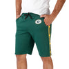 Green Bay Packers NFL Mens Lazy Lounge Fleece Shorts