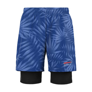 Buffalo Bills NFL Mens Floral Black Liner Shorts