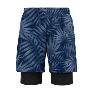 Dallas Cowboys NFL Mens Floral Black Liner Shorts