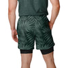 Green Bay Packers NFL Mens Floral Black Liner Shorts