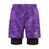 Minnesota Vikings NFL Mens Floral Black Liner Shorts