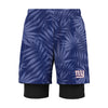 New York Giants NFL Mens Floral Black Liner Shorts