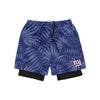 New York Giants NFL Mens Floral Black Liner Shorts