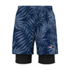 New England Patriots NFL Mens Floral Black Liner Shorts