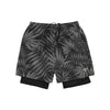 New Orleans Saints NFL Mens Floral Black Liner Shorts