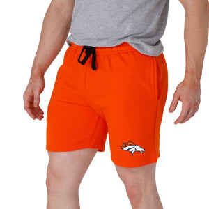 Denver Broncos NFL Mens Solid Fleece Shorts