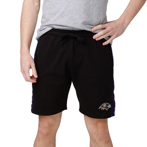 Baltimore Ravens NFL Mens Side Stripe Fleece Shorts