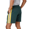 Green Bay Packers NFL Mens Side Stripe Fleece Shorts