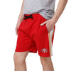 San Francisco 49ers NFL Mens Side Stripe Fleece Shorts