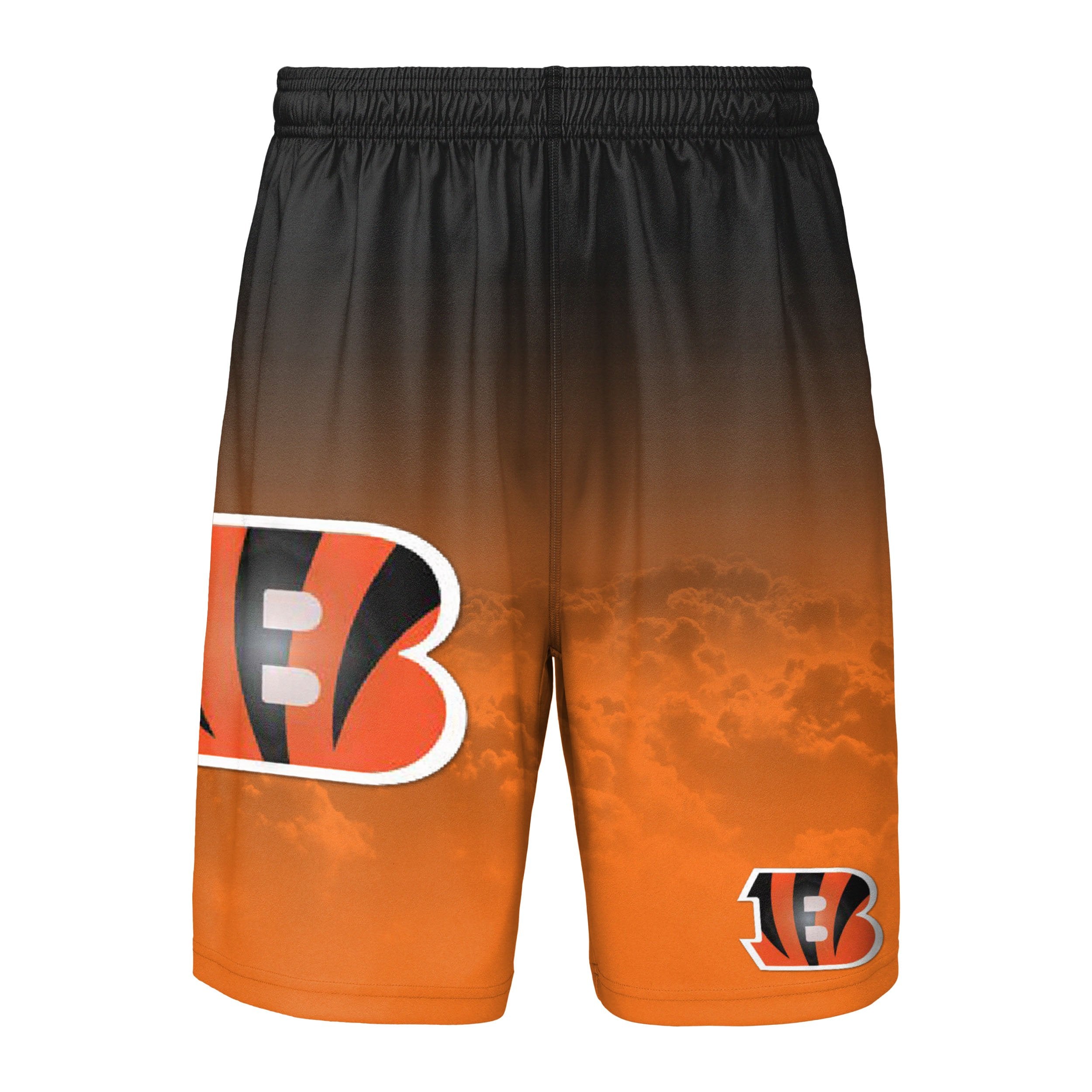 FOCO Men's Cincinnati Bengals Orange Gradient Big Logo Training Shorts