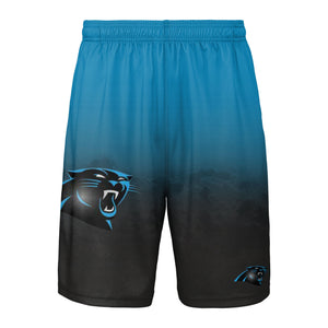 Carolina Panthers NFL Mens Gradient Big Logo Training Shorts
