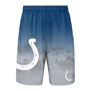 New York Yankees Gradient Big Logo Training Shorts - Navy/Gray