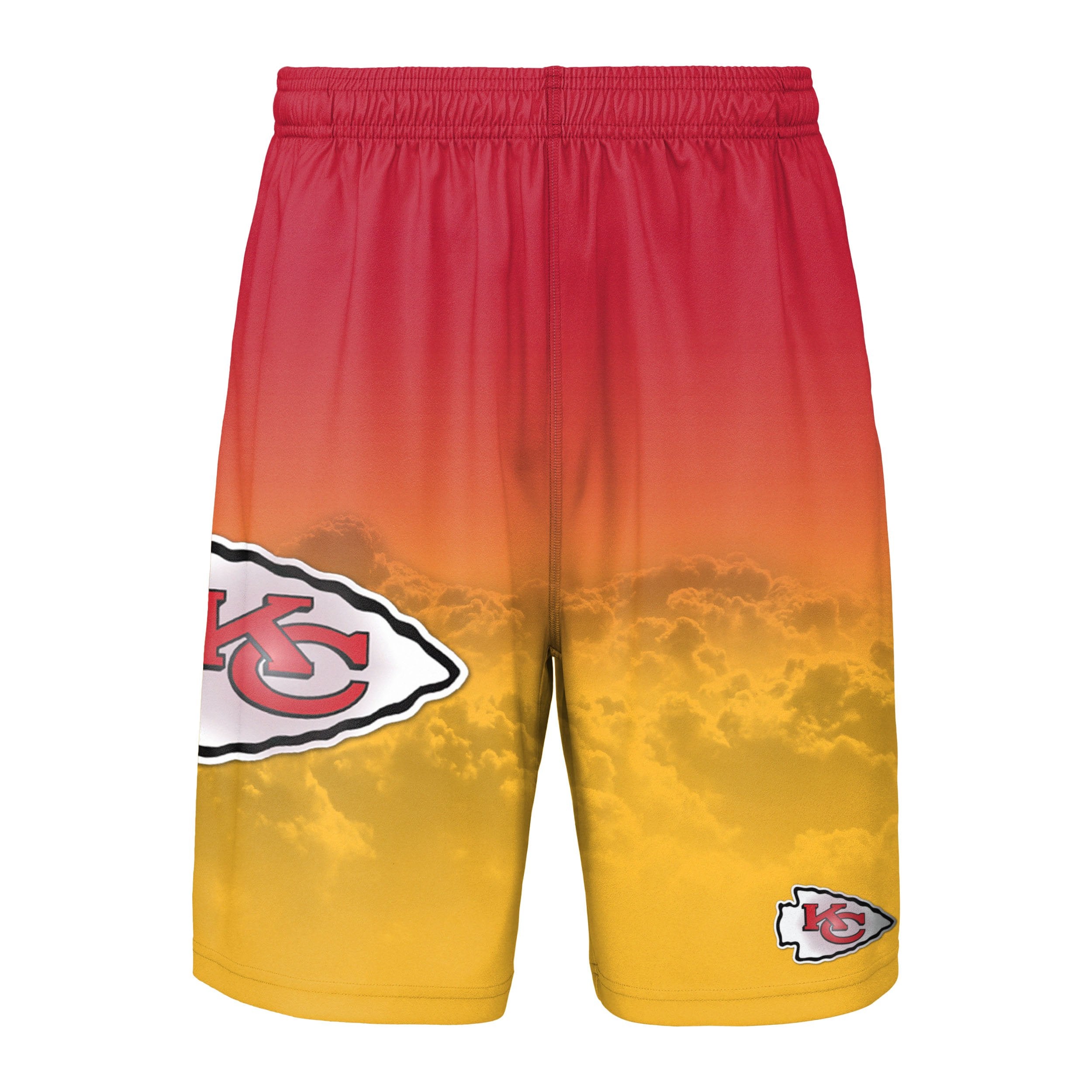 NFL Kansas City Chiefs Big Logo Retro Shorts L