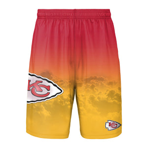 Kansas City Chiefs NFL Mens Gradient Big Logo Training Shorts