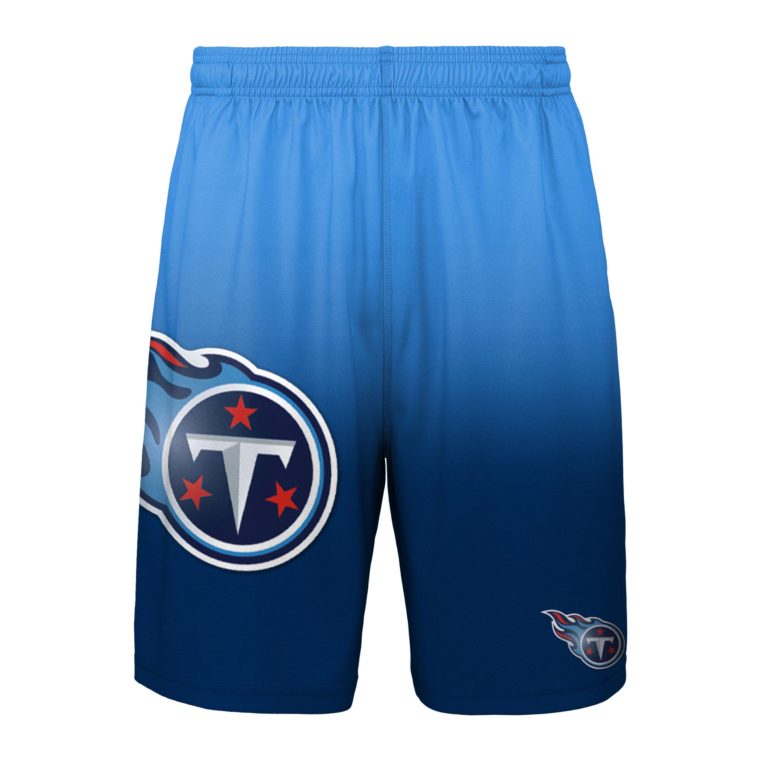 Tennessee Titans Gradient Big Logo Training Shorts - Navy Size: Medium