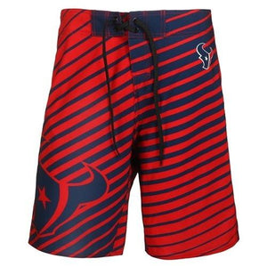 Houston Texans NFL Stripes Poly Boardshorts
