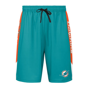 Miami Dolphins NFL Mens Side Stripe Training Shorts