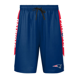 New England Patriots NFL Mens Side Stripe Training Shorts