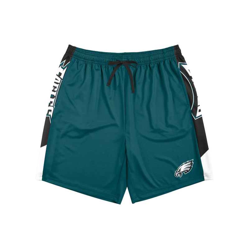 FOCO Philadelphia Eagles NFL Mens Side Stripe Training Shorts - XL