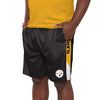 Pittsburgh Steelers NFL Mens Side Stripe Training Shorts