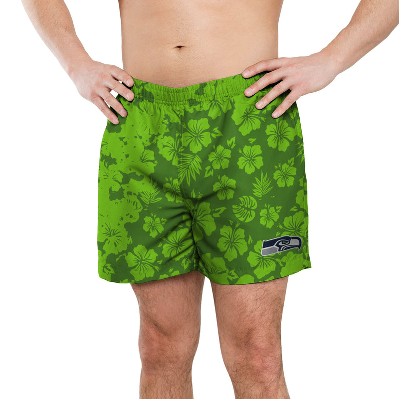 FOCO Green Bay Packers NFL Mens Color Change-Up Swimming Trunks