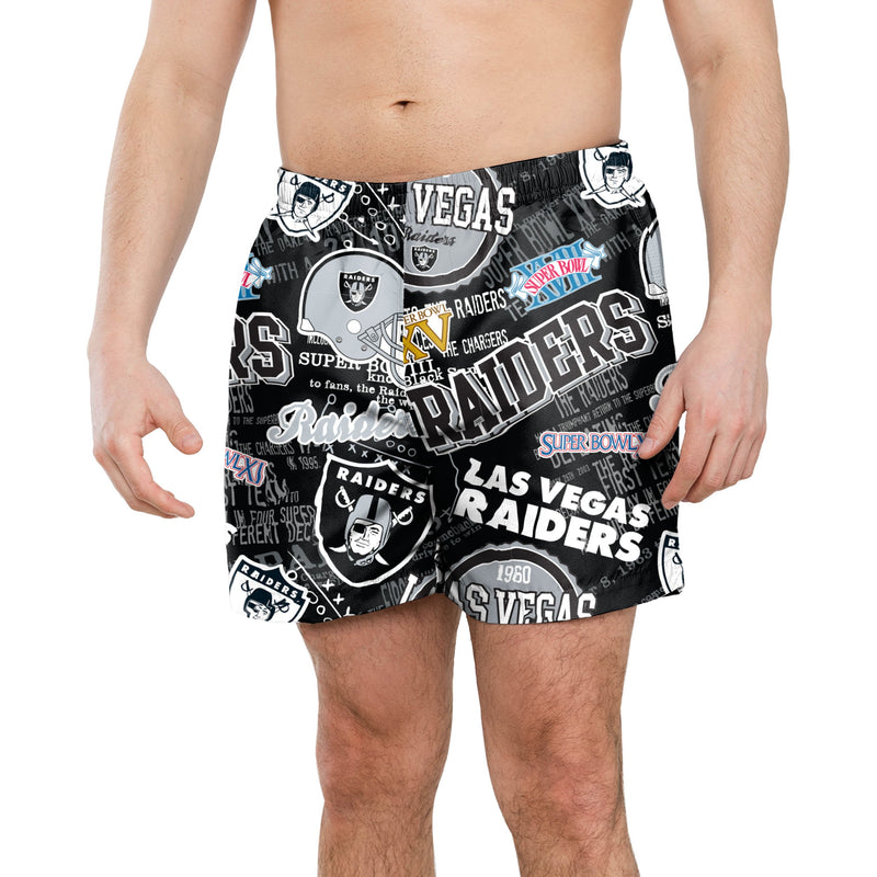 Men's Concepts Sport Black/Gray Las Vegas Raiders 2-Pack Boxer Briefs Set