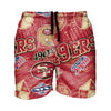 San Francisco 49ers NFL Mens Logo Rush Swimming Trunks