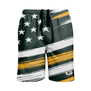 Green Bay Packers NFL Mens Americana Swimming Trunks