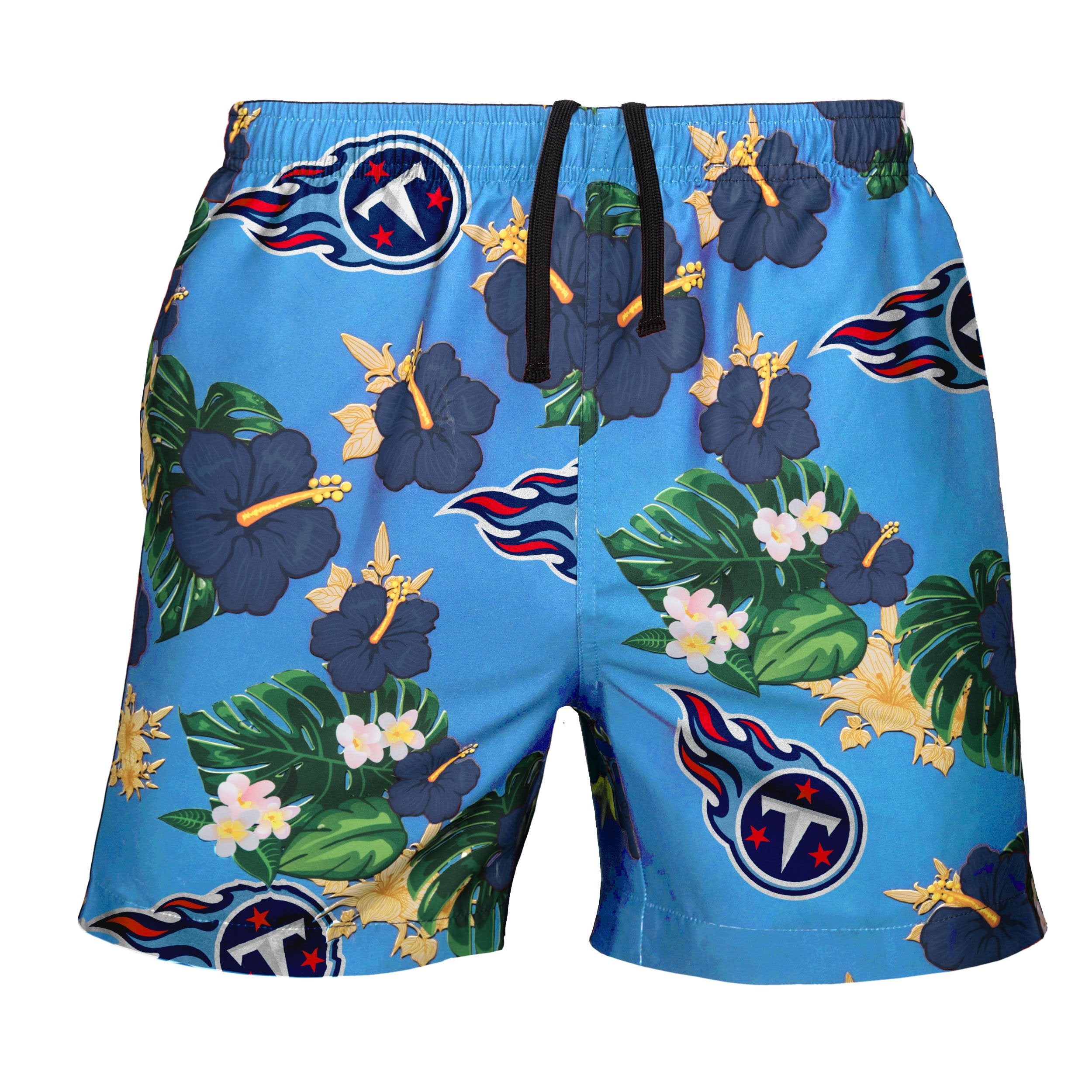 FOCO Tennessee Titans Floral Swimming Trunks, Mens Size: M