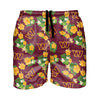 Washington Commanders NFL Mens Floral Slim Fit 5.5" Swimming Trunks