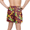 Washington Commanders NFL Mens Floral Slim Fit 5.5" Swimming Trunks