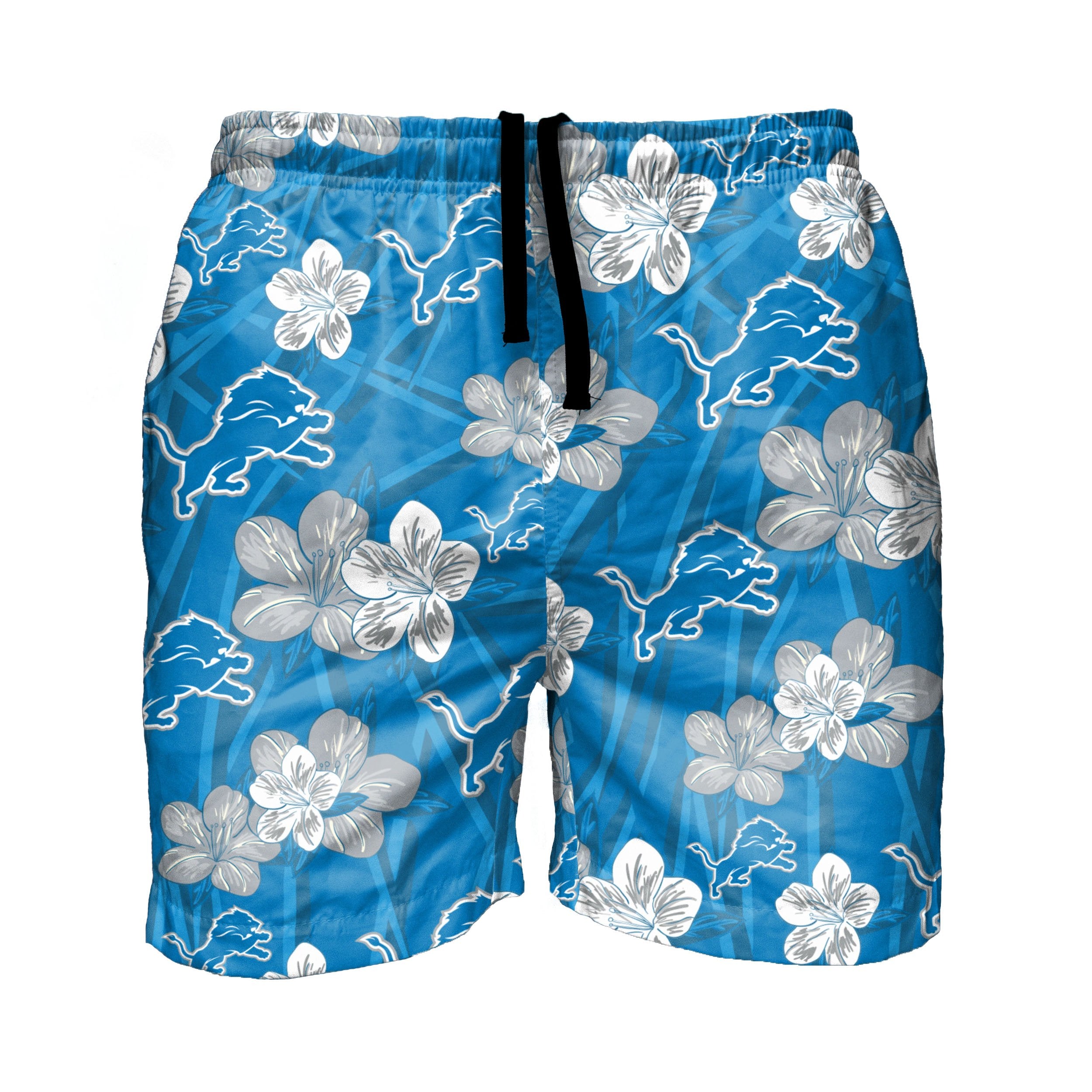 Dallas Cowboys NFL Mens Hibiscus Slim Fit 5.5 Swimming Suit Trunks