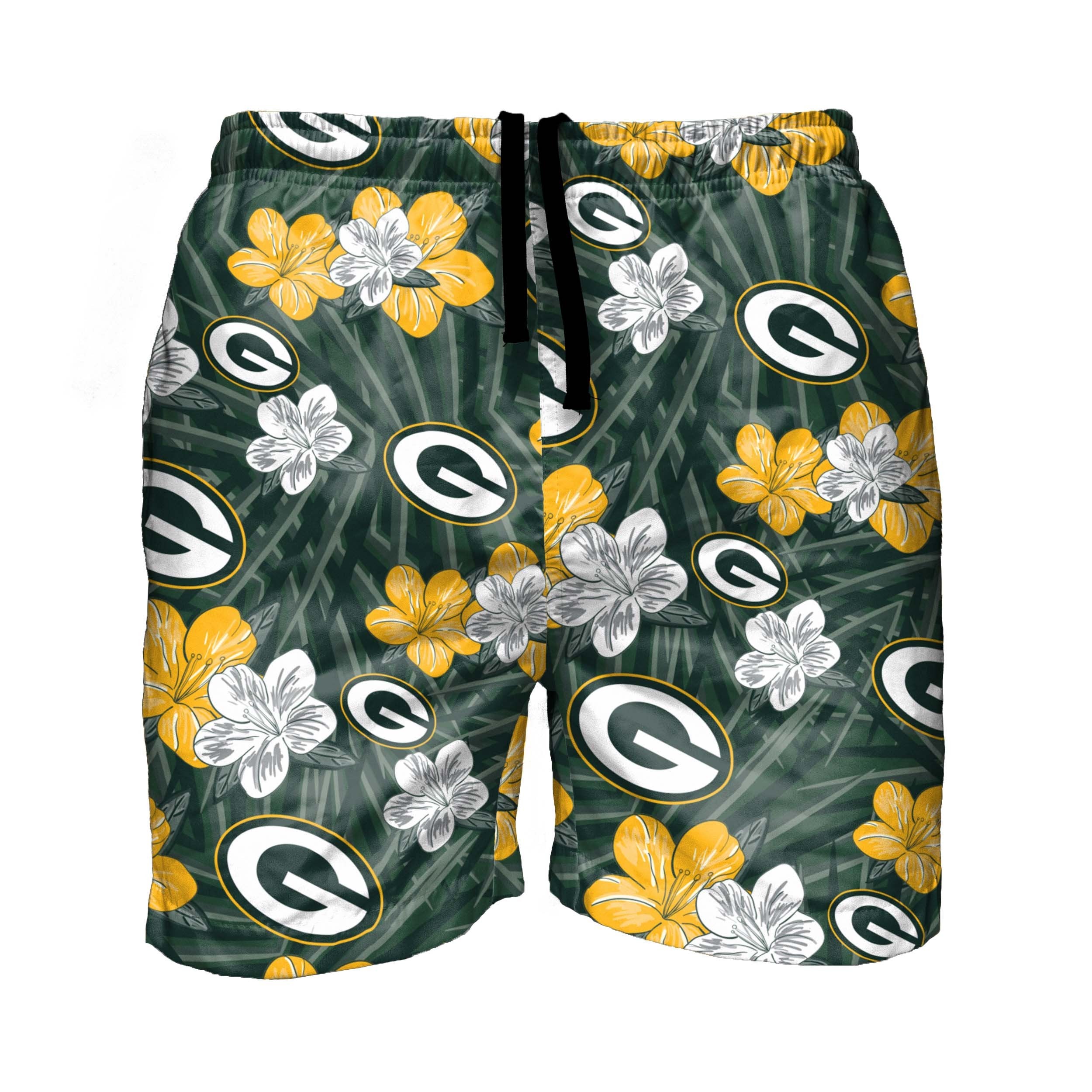 Green Bay Packers Tropical Swimming Trunks