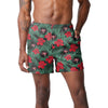 Tampa Bay Buccaneers NFL Mens Hibiscus Slim Fit 5.5" Swimming Trunks