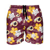 Washington Commanders NFL Mens Hibiscus Slim Fit 5.5" Swimming Trunks