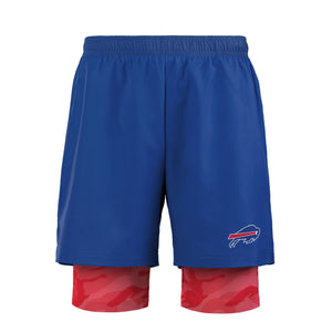 Buffalo Bills NFL Mens Team Color Camo Liner Shorts