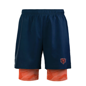 Chicago Bears NFL Mens Team Color Camo Liner Shorts