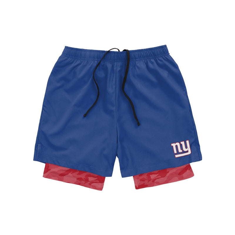 FOCO New York Giants NFL Mens Team Color Camo Liner Shorts