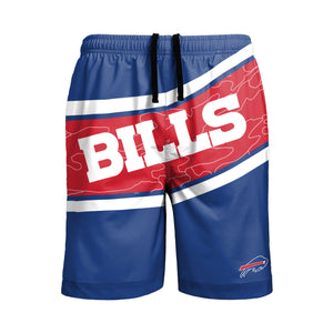 Buffalo Bills NFL Mens Big Wordmark Swimming Trunks