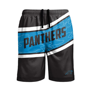 Carolina Panthers NFL Mens Big Wordmark Swimming Trunks